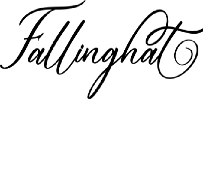Fallinghat Font Preview