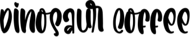 Dinosaur Coffee Font Preview
