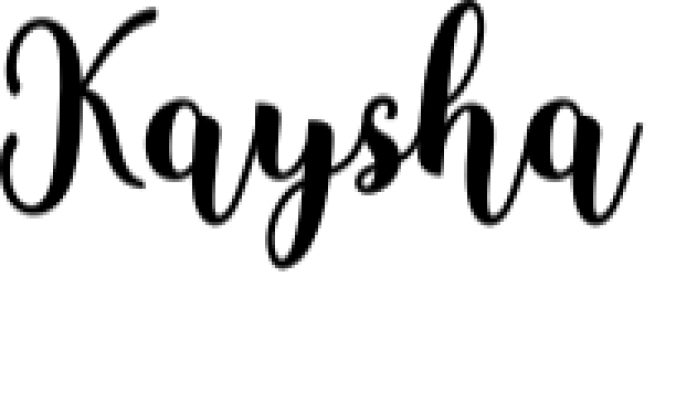 Kaysha Font Preview