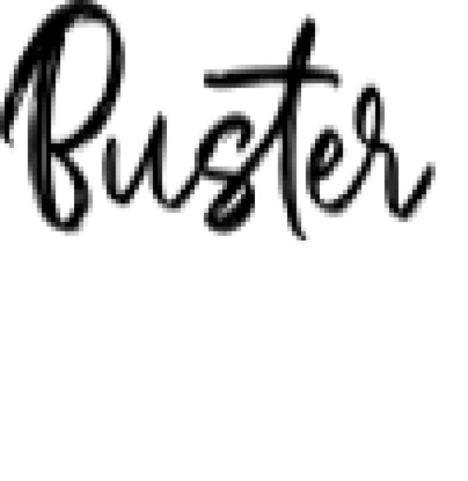 Buster Brush Signature Font Preview