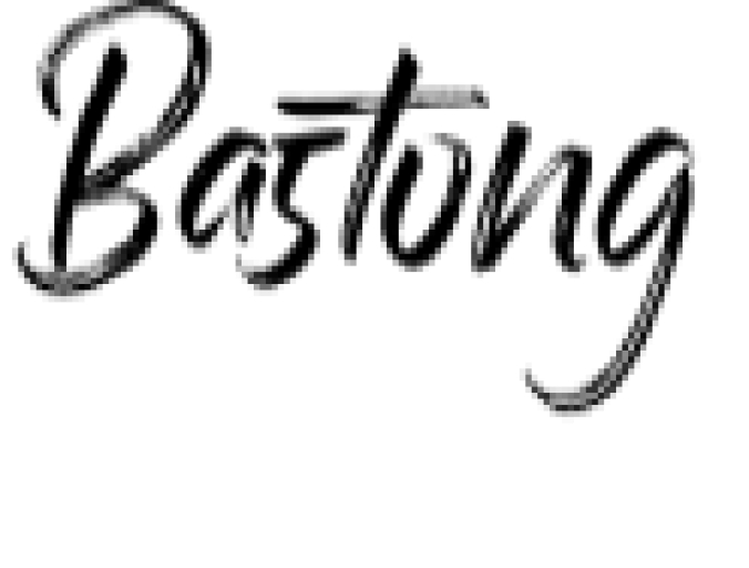 Bastong Font Preview