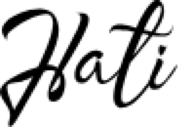 Hati Font Preview
