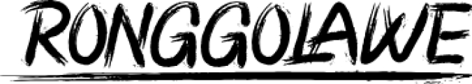 RONGGOLAWE Font Preview