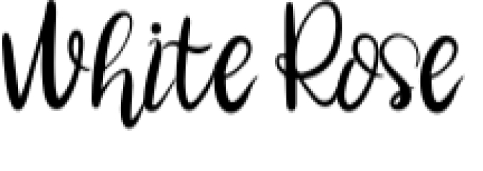 White Rose Font Preview