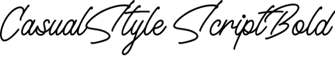 Casual Style Font Preview
