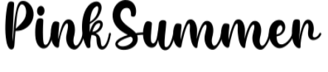 Pink Summer Font Preview