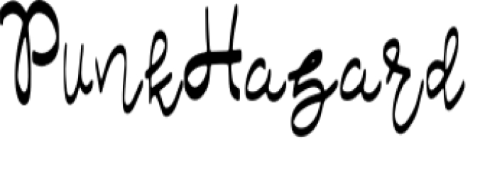 Punk Hazard Font Preview