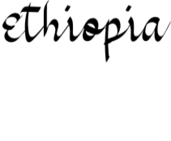 Ethiopia Font Preview