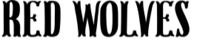 Red Wolves Font Preview