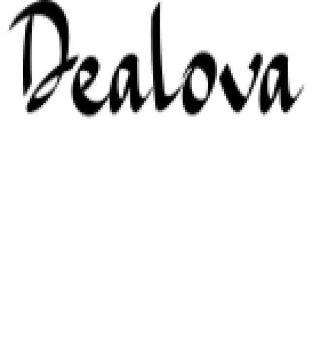 Dealova Font Preview