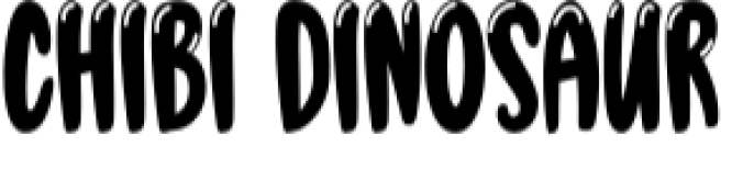 Chibi Dinosaur Font Preview