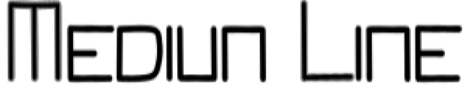 Medium Line Font Preview