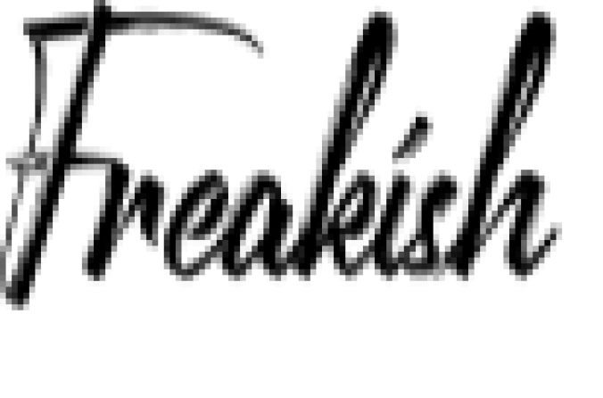 Freakish Font Preview