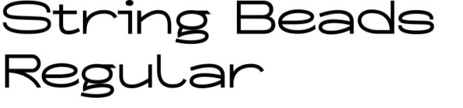 String Beads Font Preview