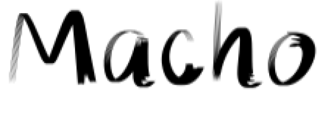 Macho Font Preview