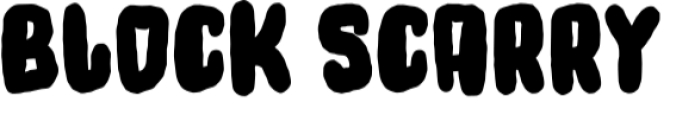 Block Scarry Font Preview