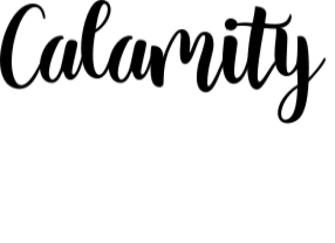 Calamity Font Preview
