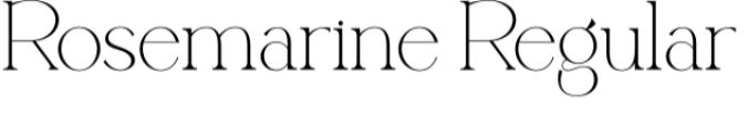 Rosemarine Font Preview