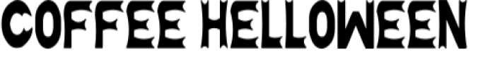 Coffee Halloween Font Preview