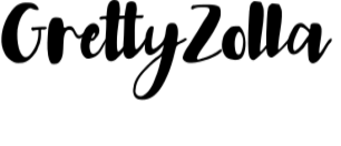 Gretty Zolla Font Preview