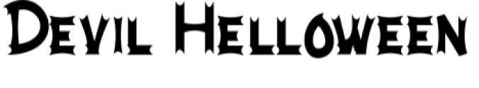 Devil Helloween Font Preview