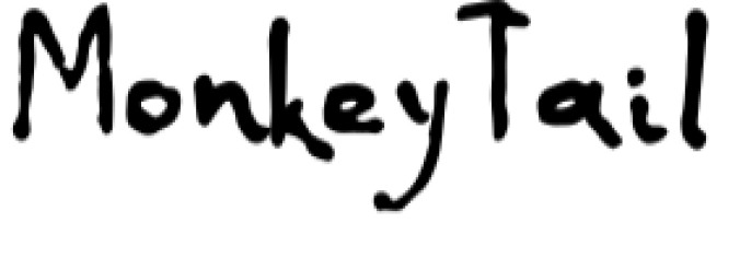 Monkey Tail Font Preview