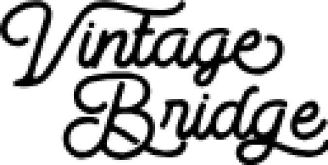 Vintage Bridge Font Preview