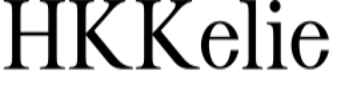 HK Kelie Font Preview