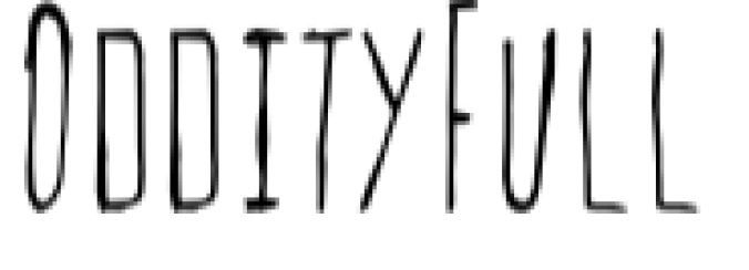 Oddity Font Preview
