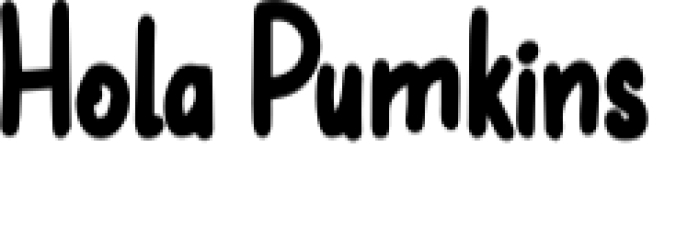 Hola Pumkins Font Preview