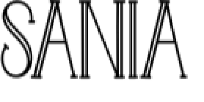 Sania Monogram Font Preview