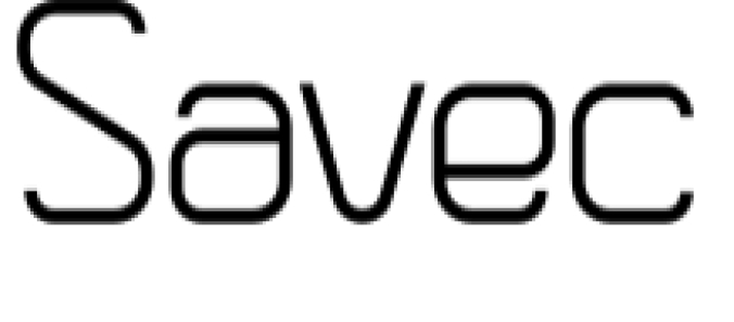 Savec Font Preview