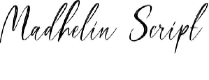 Madhelin Script Font Preview