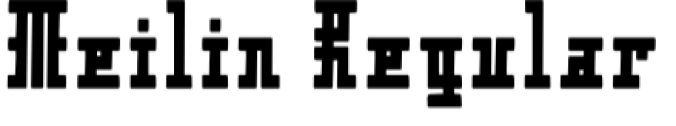 Meiling Font Preview