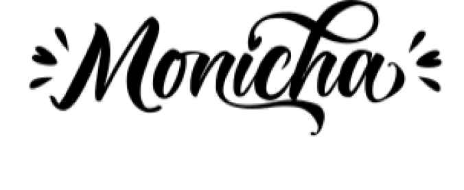 Monicha Script Font Preview