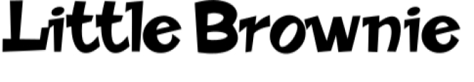 Little Brownie Font Preview