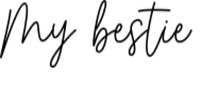 My Bestie Font Preview