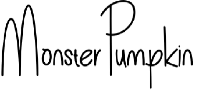 Monster Pumpkin Font Preview