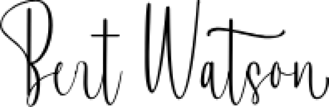 Bert Wats Font Preview