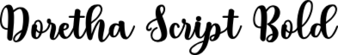 Doretha Scrip Font Preview