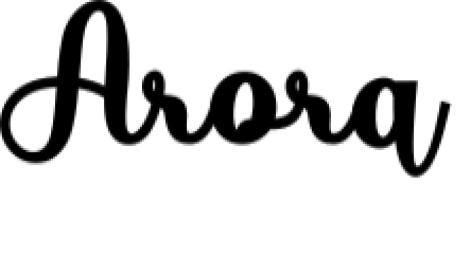 Arora Font Preview