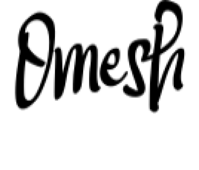 Omesh Font Preview