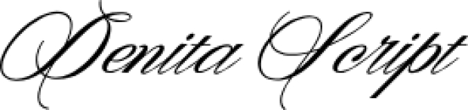 Denita Scrip Font Preview