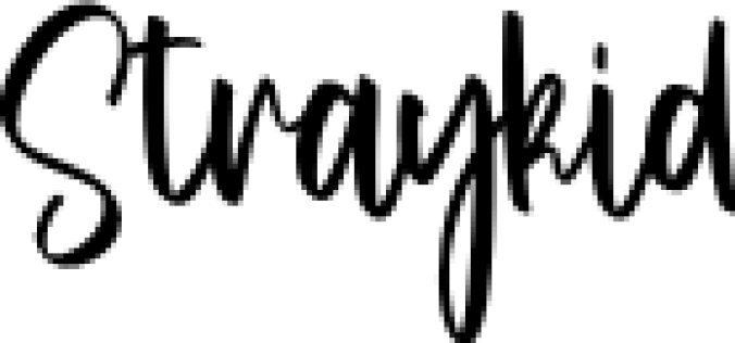 Straykid Font Preview