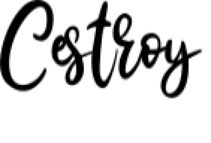 Cestroy Script Font Preview