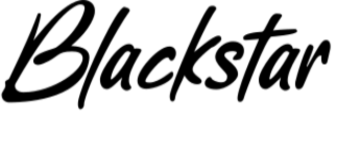 Blackstar Font Preview