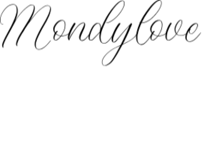 Mondylove Font Preview