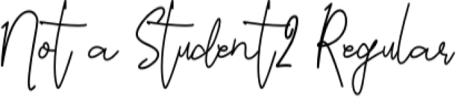 Not a Student Font Preview