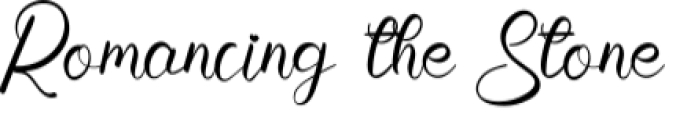 Romancing the Stone Font Preview