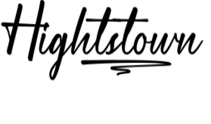Hightstown Font Preview